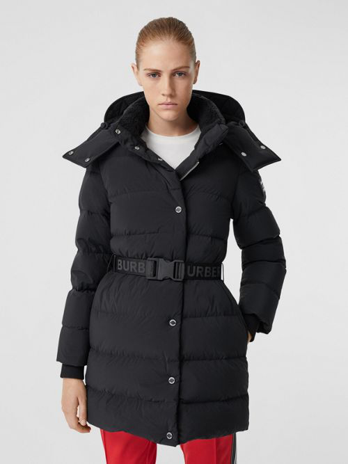 burberry eppingham belted puffer jacket