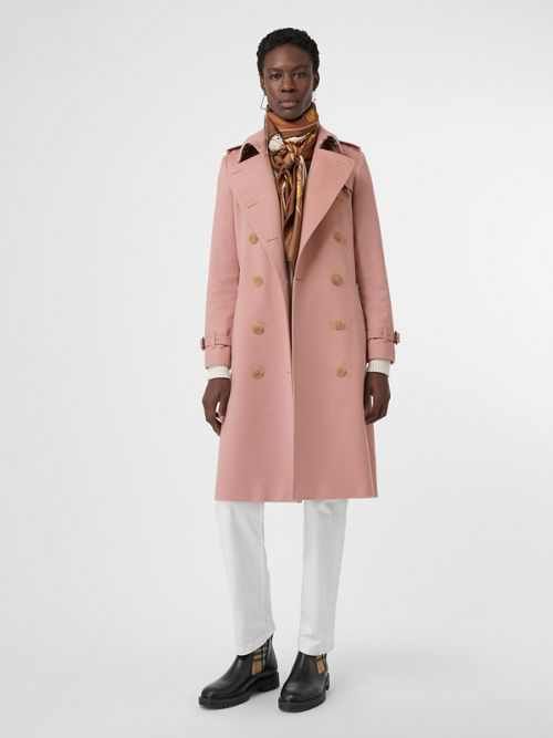 burberry pink cashmere coat