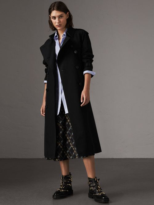 super long trench coat