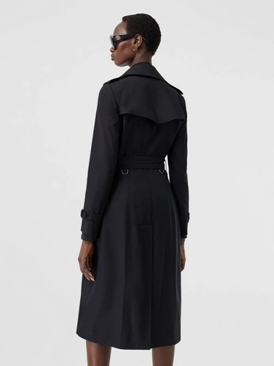 Shop Burberry The Long Chelsea Heritage Trench Coat In Midnight
