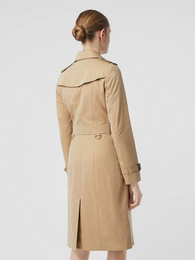 Shop Burberry The Sandringham – Extra-long Trench Coat In Honey