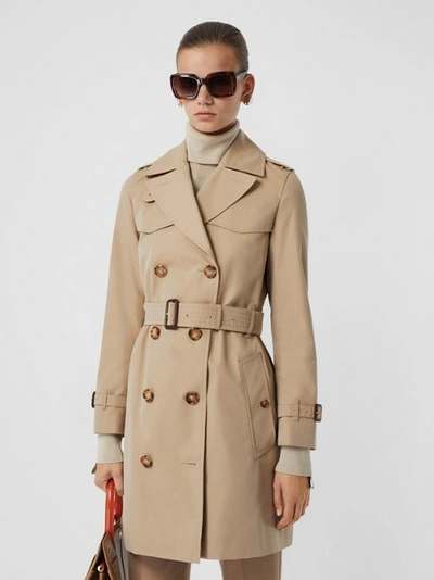 Shop Burberry The Short Islington Trench Coat In Honey