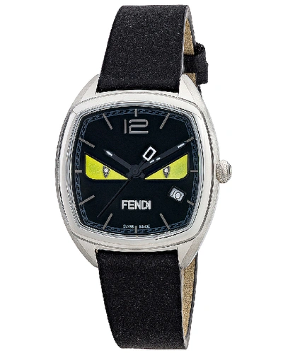 Shop Fendi Bugs Watch In Black