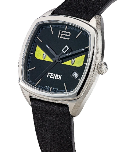 Shop Fendi Bugs Watch In Black