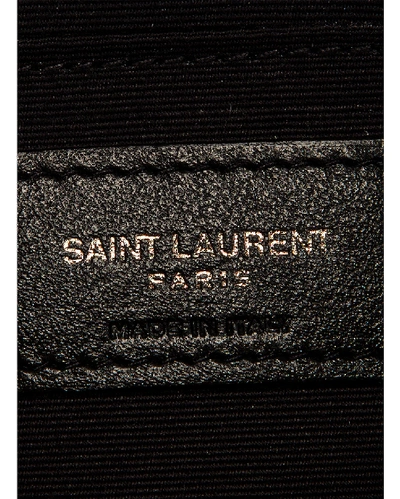 Shop Saint Laurent Round Bag In Black