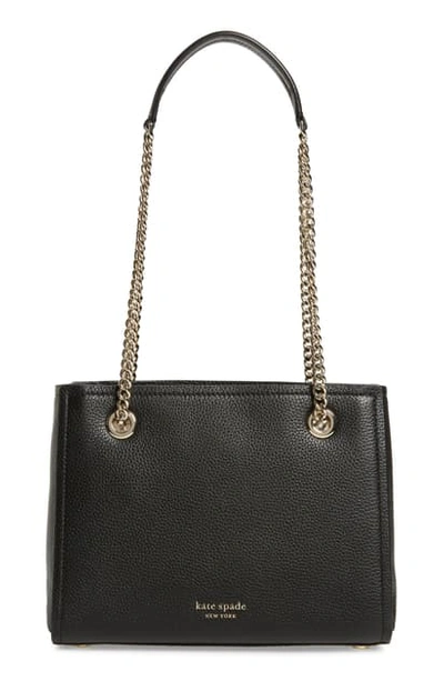 Shop Kate Spade Small Amelia Leather Tote In Black