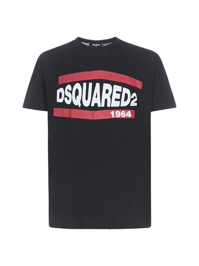 Shop Dsquared2 Logo Short Sleeve T-shirt In Black