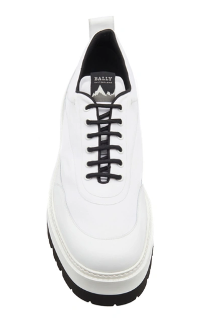 Shop Bally Dickens Two-tone Lug-sole Oxfords In White
