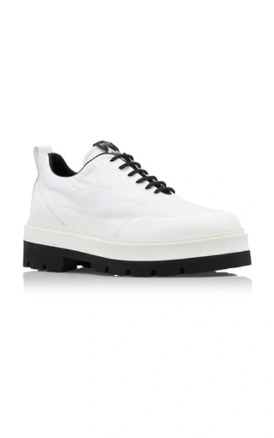 Shop Bally Dickens Two-tone Lug-sole Oxfords In White