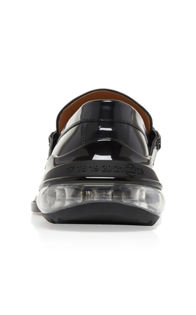 Shop Maison Margiela Airbag Heel Leather Loafers In Black