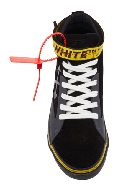 Shop Off-white Vulc High-top Skate Sneakers In Black