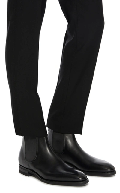Shop Bally Scavone Leather Chelsea Boots In Black