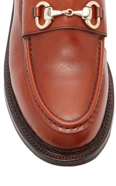 Shop Yuketen Bit Chukka Leather Ankle Boots In Brown