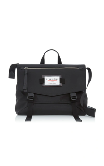 Shop Givenchy Shell Messenger Bag In Black