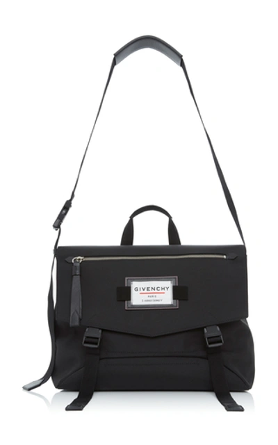 Shop Givenchy Shell Messenger Bag In Black