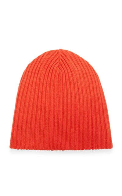 Shop Fusalp Autumn Ribbed Beanie In Red