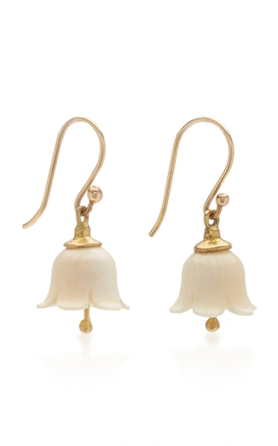 Shop Annette Ferdinandsen 18k Gold And Pearl Earrings