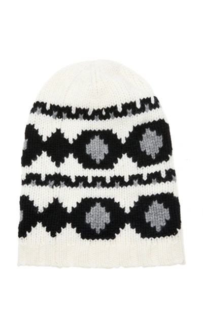 Shop Bogner Tjana Intarsia Cashmere Beanie In Black