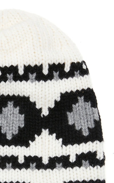 Shop Bogner Tjana Intarsia Cashmere Beanie In Black