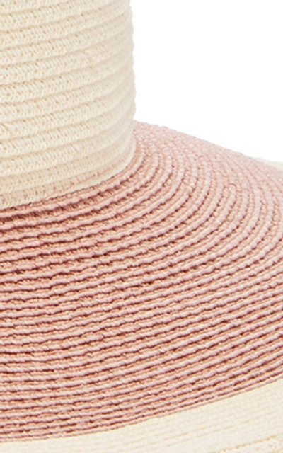 Shop Albertus Swanepoel Vanessa Braided Trim Paper Hat In Neutral