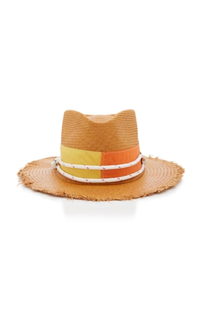 Shop Nick Fouquet Sailfish Club Straw Hat In Brown