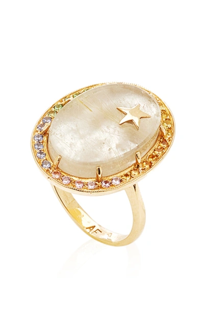 Shop Andrea Fohrman Zenith 18k Gold And Multi-stone Ring In White