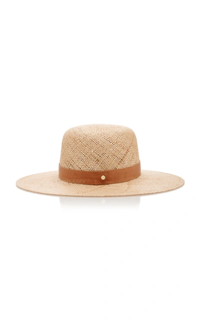Shop Janessa Leone Kerry Wide-brim Straw Hat In Neutral
