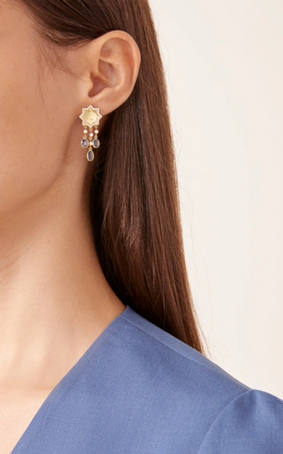 Shop Amrapali 18k Gold, Diamond And Sapphire Earrings