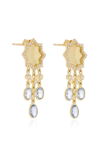 Shop Amrapali 18k Gold, Diamond And Sapphire Earrings