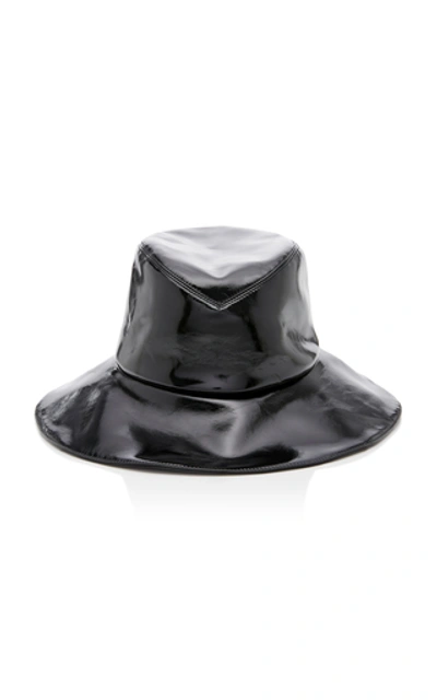 Shop Clyde Vinyl Bucket Hat In Black