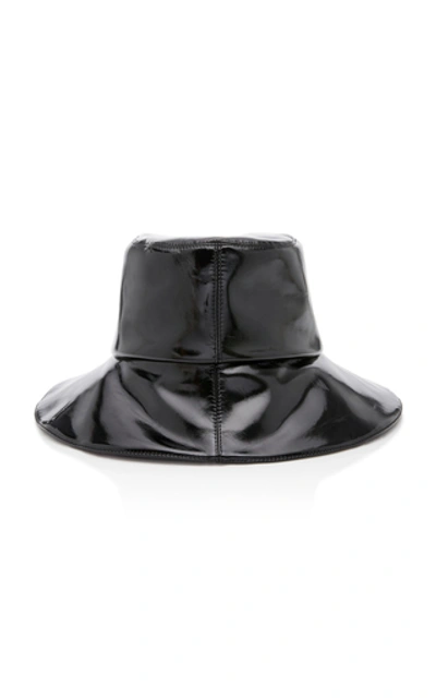 Shop Clyde Vinyl Bucket Hat In Black