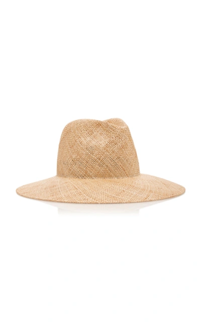 Shop Janessa Leone Kai Wide-brim Straw Hat In Neutral