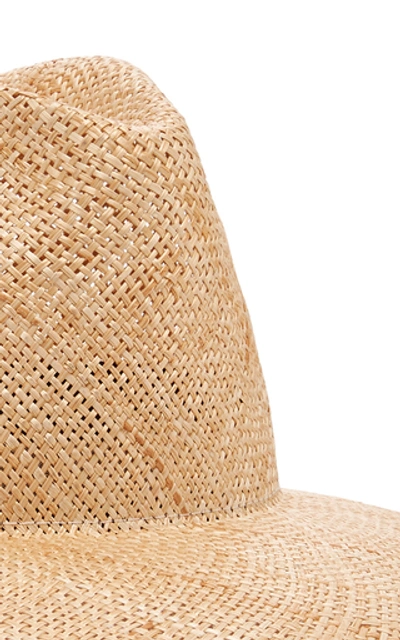 Shop Janessa Leone Kai Wide-brim Straw Hat In Neutral