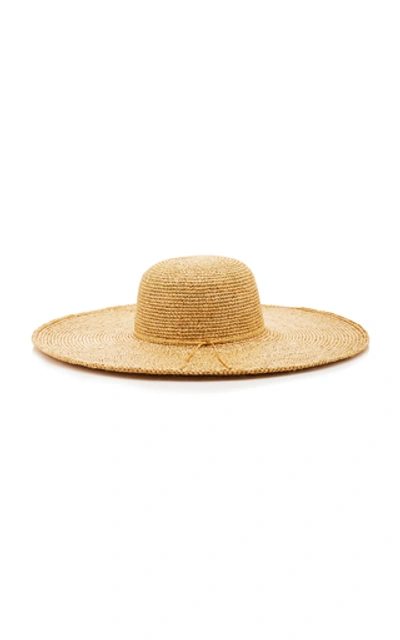 Shop Sensi Studio Lady Ibiza Dorado Embellished Straw Hat In Neutral