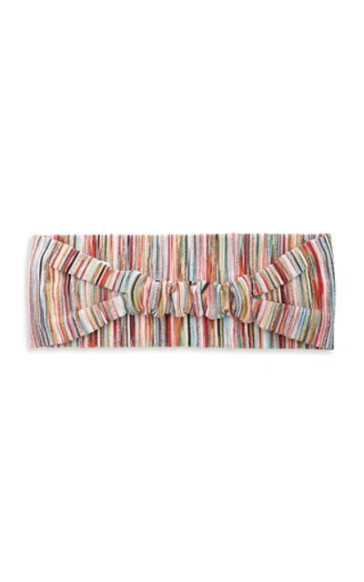 Shop Missoni Crochet-knit Headband In Multi