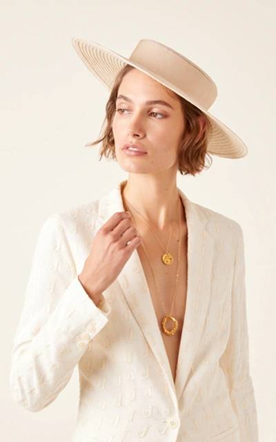 Shop Gigi Burris Idell Straw Hat In Neutral