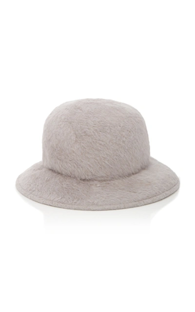 Shop Gigi Burris Eckers Felt Bowler Hat In Grey