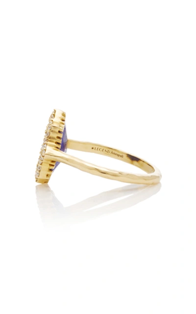Shop Amrapali Star Stack 18k Gold, Lapis And Diamond Ring In Blue