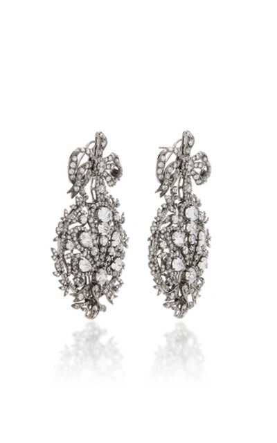 Shop Anabela Chan Mirage 18k Gold Vermeil And Diamond Earrings In White