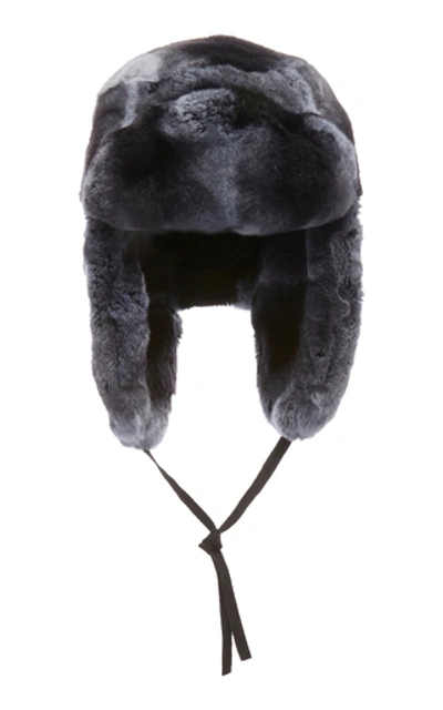 Shop Albertus Swanepoel Rex Fur Hat In Navy