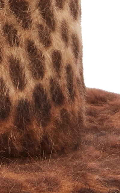 Shop Albertus Swanepoel Maxwell Leopard-print Felt Fedora In Animal