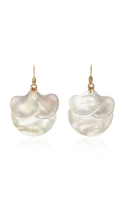 Shop Annette Ferdinandsen 18k Gold And Pearl Earrings