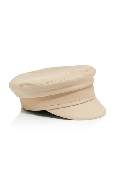 Shop Ruslan Baginskiy Hats Leather Cap In White