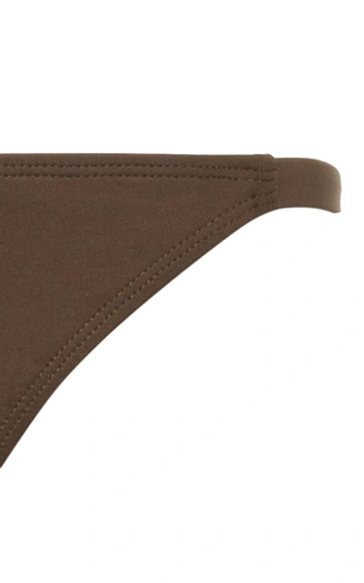 Shop Asceno The Biarritz Bikini Bottom In Brown