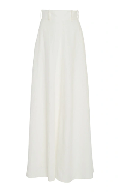 Shop Zimmermann Linen Maxi Skirt In White