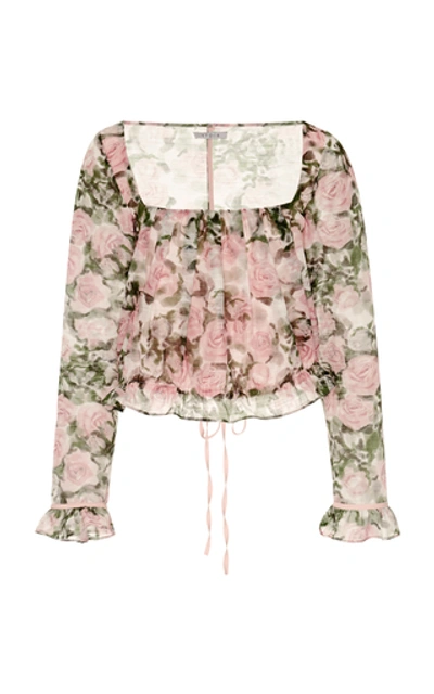 Shop Atoir Cameron Floral-print Chiffon Blouse