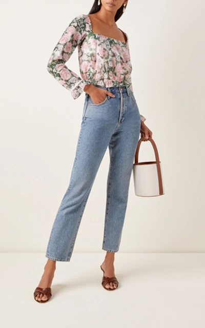 Shop Atoir Cameron Floral-print Chiffon Blouse