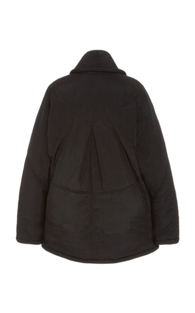 Shop Isabel Marant Boreal Shell Puffer Coat In Black