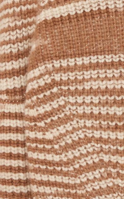 Shop Ulla Johnson Raquel Ribbed Alpaca-blend Sweater In Stripe