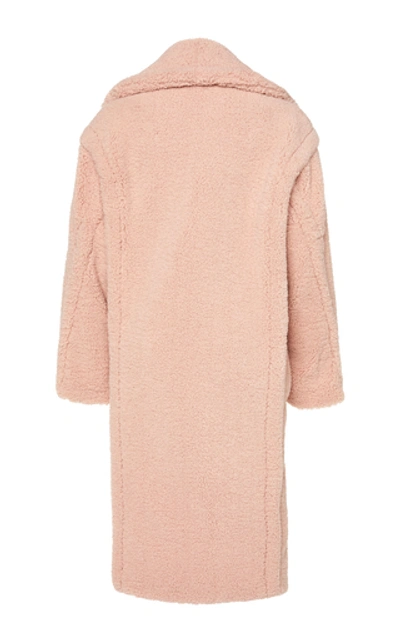 Shop Apparis Daryna Faux Shearling Coat In Pink